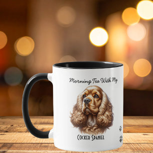  Pet Cocker Spaniel Paws Brown Personalize Mug