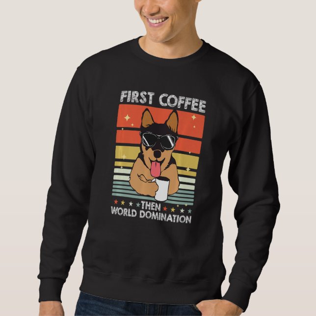 Pet Coffee Breed  Australian Cattle Dog Sweatshirt (Front)