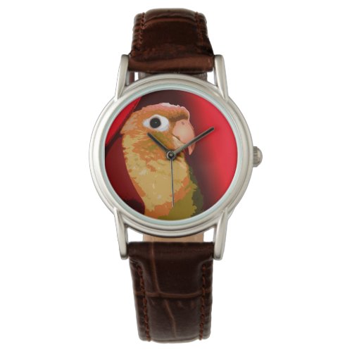 Pet Conure Parrot Green Cheek Bird Pop Style Red Watch