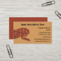 Pet Corn Snake Reptile Breeder Business Card | Zazzle