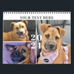 Pet Custom Photo Collage 4 Per Month Calendar<br><div class="desc">Create your own custom personalized photo collage calendar with 4 pictures per month utilizing this simple, easy-to-upload photo collage template including a full-bleed photo behind the calendar grid page. Ideal to feature a favorite dog, cat or other pet pictures or showcase your photography to enjoy throughout the year. CALENDAR OPTIONS:...</div>