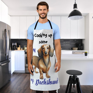 Pet Dachshund Brown Apron