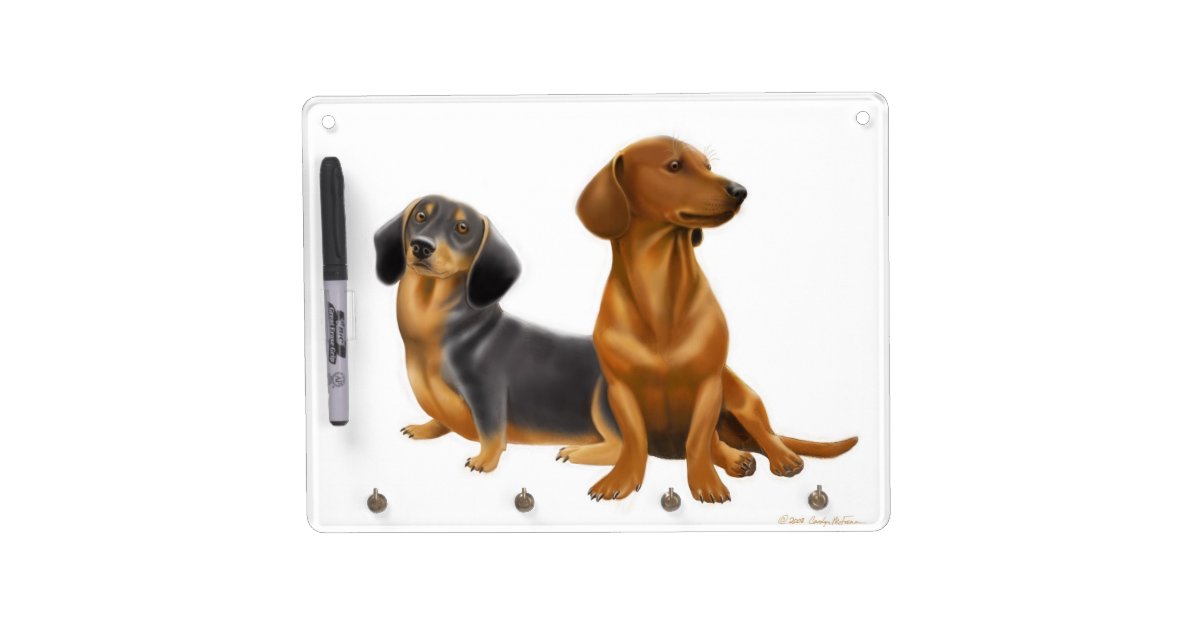 Pet Dachshund Dogs Dry Erase Board