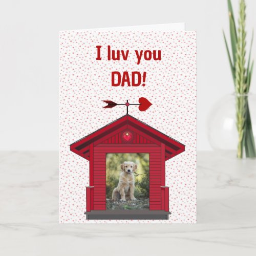 Pet Dad Card Photo Puppy Dog