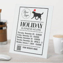 Pet Daycare Business Hours Holiday Template