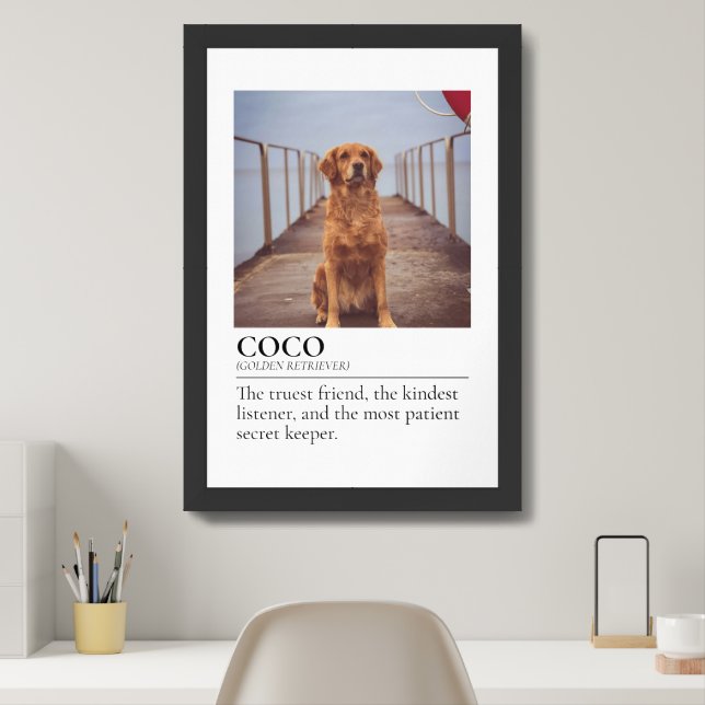 Pet Definition Print – Custom Dog or Cat Wall Art (Home Office)