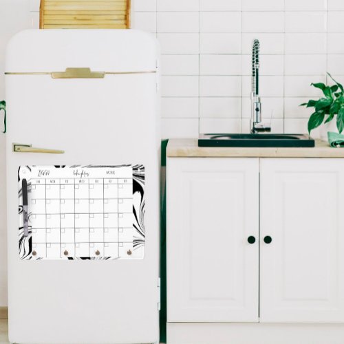 Pet Diet Calendar Dry Erase Board  Veiny BW