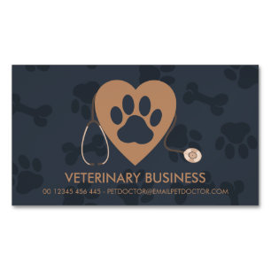 Pet Doctor Animal Hospital Business Card Magnet