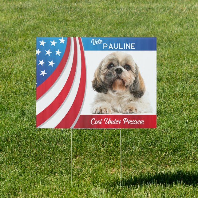Pet Dog 2024 Election Photo Gag Sign (Insitu)