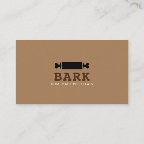 Pet dog bakery homemade dog treats shop business card