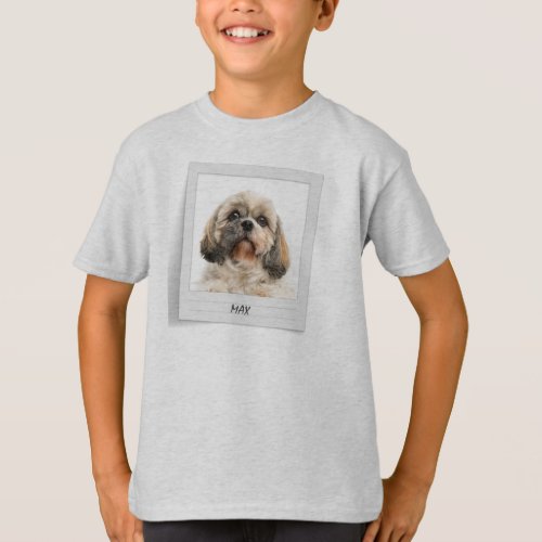 Pet Dog Birthday Photo Personalized T_Shirt