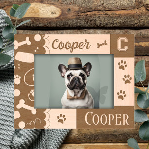 Pet Dog Bones Paw Prints Engraved Frames