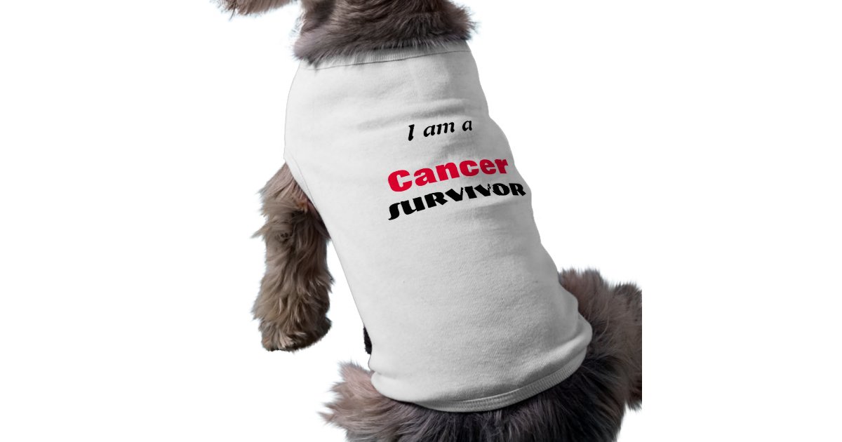 Pet Dog Cancer Survivor Coat TShirt Zazzle