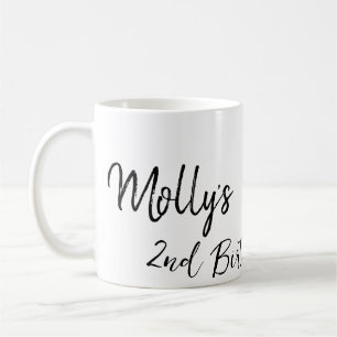 Pet dog cat animal birthday photo modern simple  coffee mug