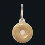 Pet Dog Cat Cute  Fun Glazed Donut Customize ID<br><div class="desc">This design was created though digital art. It may be personalized in the area provided or customizing by choosing the click to customize further option and changing the name, initials or words. You may also change the text color and style or delete the text for an image only design. Contact...</div>