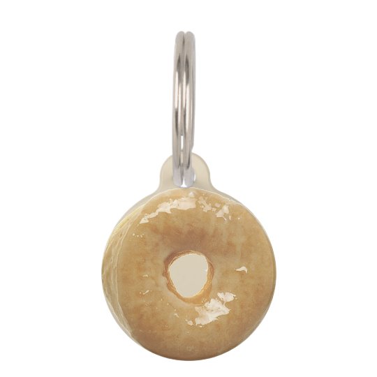 donut dog tag