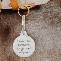 Pet Dog Cat Funny Humor Customize ID Lost