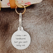 Pet Dog Cat Funny Humor Customize ID Lost Pet ID Tag
