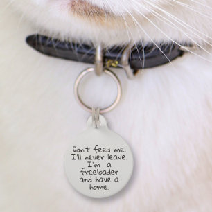 Funny Pet ID Tags Zazzle