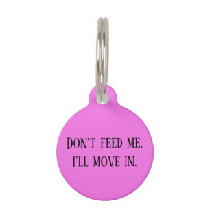 Pet Dog Cat Funny Humor Customize ID Lost Tag