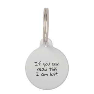 Pet Dog Cat Funny Humor Customize ID Tag
