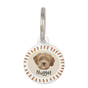 Pet Dog Cat Funny Photo Name Customize Pet ID Tag