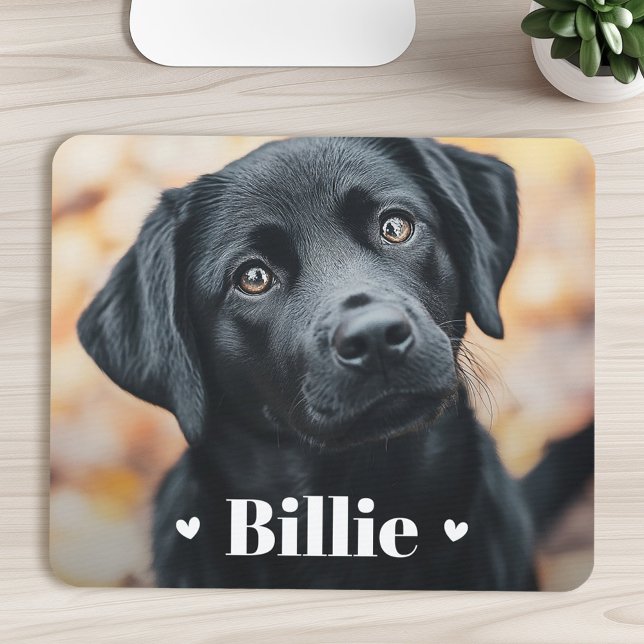 Pet dog cat name hearts mouse pad (Pet dog cat name hearts mouse pad)