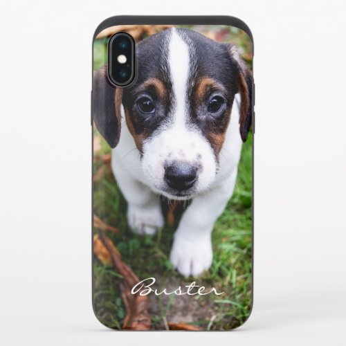 Pet Dog Cat Personalized Photo Template iPhone X Slider Case