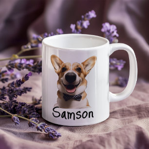 Pet Dog Cat Photo Monogram Coffee Mug