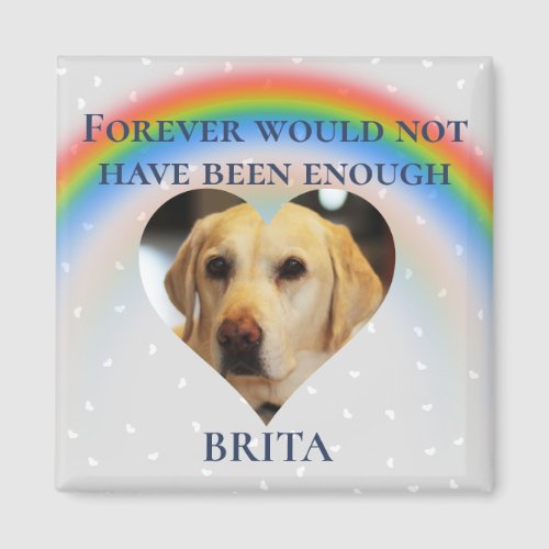 Pet Dog Cat Rainbow Bridge Photo Custom Ceramic  Magnet