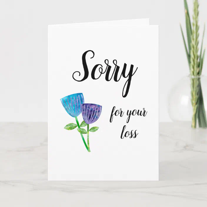 Pet Dog Cat Sympathy Condolences Floral Greeting Card Zazzle Com