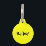 Pet Dog Cat Tag Customize ID Fluorescent<br><div class="desc">This design was created though digital art. It may be personalized in the area provided or customizing by choosing the click to customize further option and changing the name, initials or words. You may also change the text color and style or delete the text for an image only design. Contact...</div>