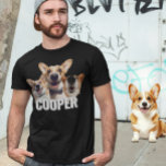 Pet Dog Custom Made Personalized Photo  T-Shirt<br><div class="desc">This design may be personalized in the area provided by changing the photo and/or text. Or it can be customized by clicking Personalize this Template and then choosing the click to customize further option and delete or change the color of the background, add text, change the text color or style,...</div>