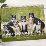Pet Dog Custom Photos Modern Cute 12 Month 2026  Calendar<br><div class="desc">Introducing our "Paw-some Year" 12-Month Wall Calendar, a delightful and unique way to celebrate your love for dogs and family all year round! Each month features a full, vibrant photo that captures the playful spirit and heartwarming charm of your furry friends. This modern and simple design is perfect for showcasing...</div>