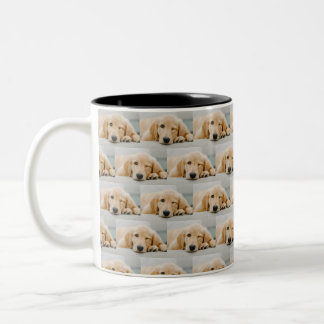 Pet Dog, Customizable Two-Tone Coffee Mug