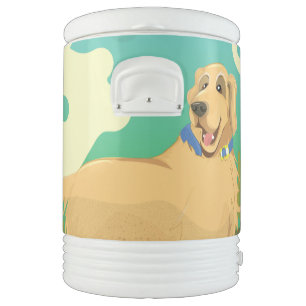 Pet Dog in the park Beverage Cooler