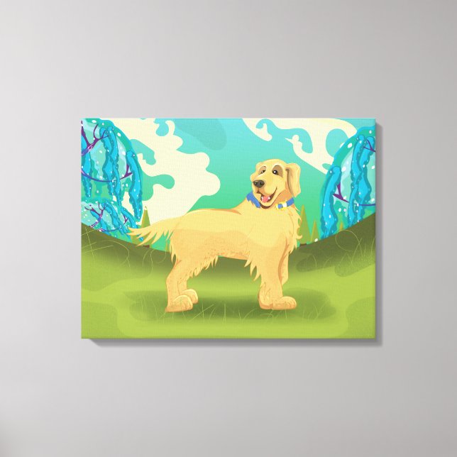Pet Dog in the park Canvas Print (Front)