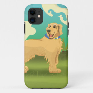 Pet Dog in the park iPhone 11 Case