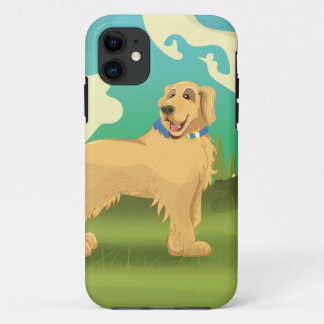 Pet Dog in the park iPhone 11 Case