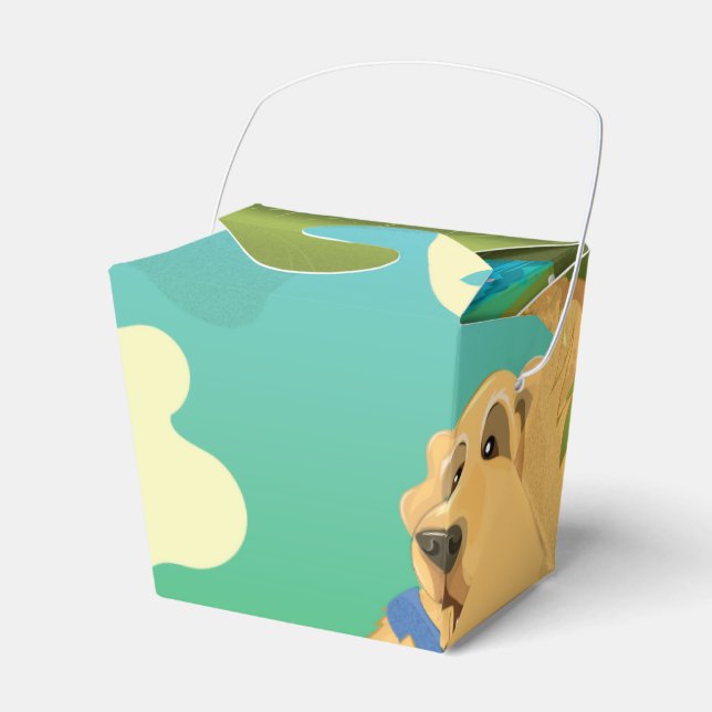 Pet Dog in the park Favor Boxes (Front Side)