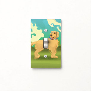 Pet Dog in the park Light Switch Cover