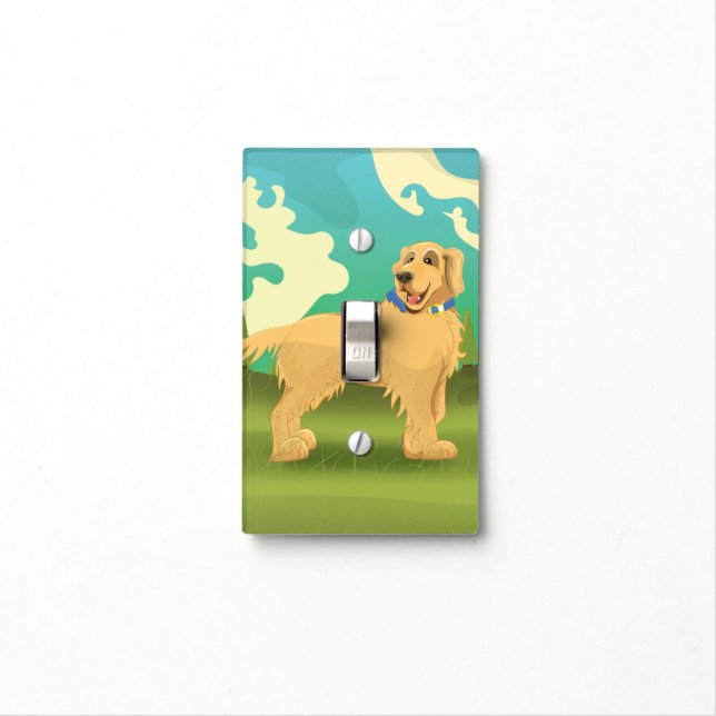 Pet Dog in the park Light Switch Cover (In Situ)