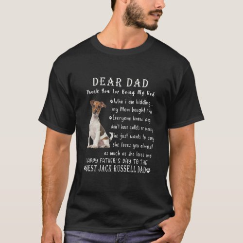 Pet Dog Jack Russell Lovers Fathers Day Jack T_Shirt