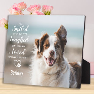 Pet Dog Memorial Gift- Pet Loss Sympathy Keepsake Plaque