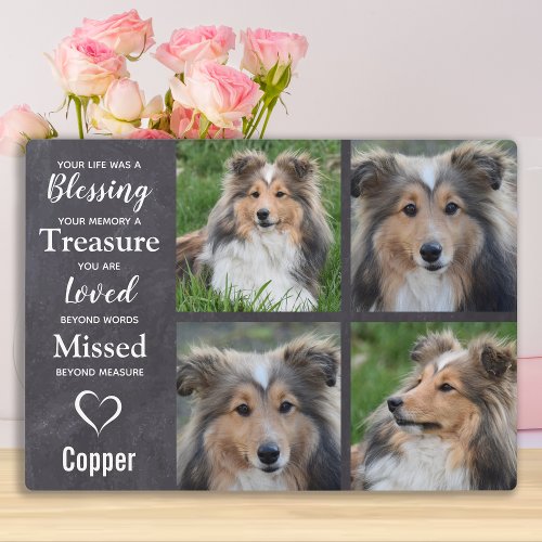 Pet Dog Memorial Keepsake Gift _ Pet Loss Plaque