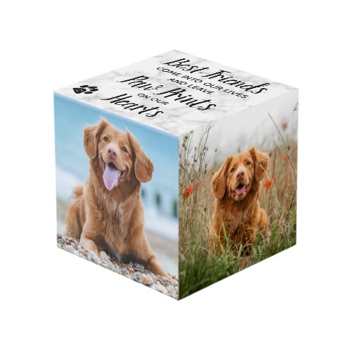 Pet Dog Memorial Photo Cube