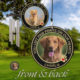 PET DOG MEMORIAL Photo Name Date Wind Chime