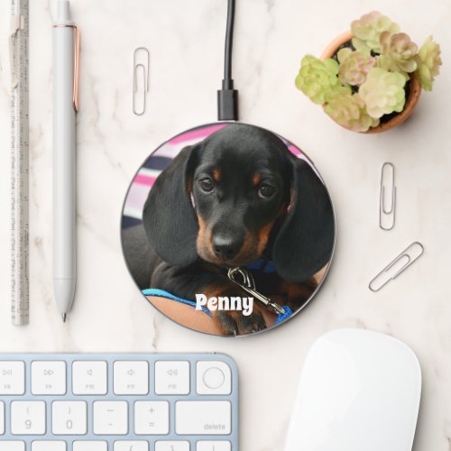Pet Dog Mom Custom Photo collage Create Your Own Wireless Charger