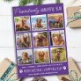 Pet Dog Personalized Photo Collage Year In Review  Holiday Card
