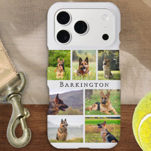 Pet Dog Photo Collage Personalized Light Gray iPhone 17 Pro Case